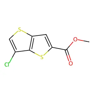 Methyl 6-chlorothieno[3,2-b]thiophene-2-carboxylate structure