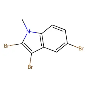2,3,5-Tribromo-1-methyl-1H-indole structure