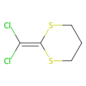 2-(Dichloromethylidene)-1,3-dithiane structure