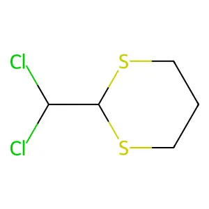 2-(Dichloromethyl)-1,3-dithiane structure