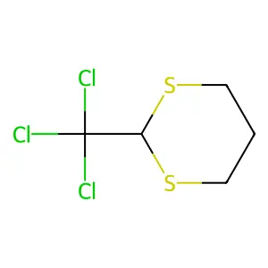 2-(Trichloromethyl)-1,3-dithiane structure