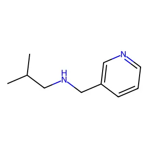 2-methyl-N-(pyridin-3-ylmethyl)propan-1-amine structure