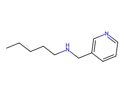 N-(pyridin-3-ylmethyl)pentan-1-amine structure
