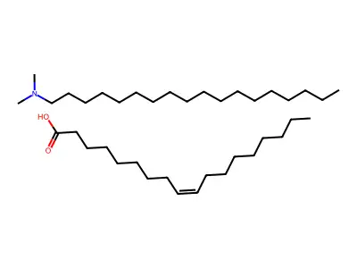 N,N-dimethyloctadecan-1-amine;octadec-9-enoic acid structure