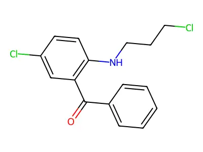 [5-Chloro-2-(3-chloropropylamino)phenyl]-phenylmethanone structure