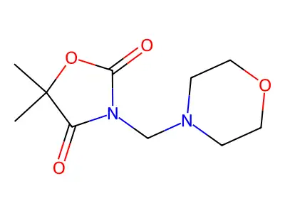 2,4-Oxazolidinedione, 5,5-dimethyl-3-(morpholinomethyl)- structure