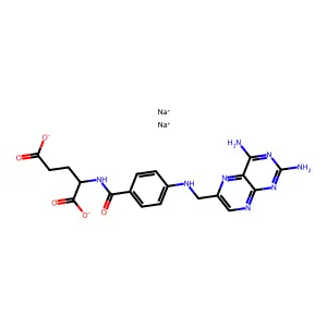 Aminopteroylglutamate sodium structure