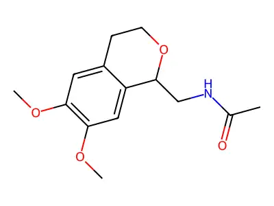 Acetamide, N-((3,4-dihydro-6,7-dimethoxy-1H-2-benzopyran-1-yl)methyl)- structure