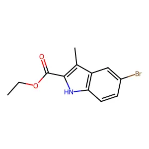 Ethyl 5-bromo-3-methyl-1H-indole-2-carboxylate structure