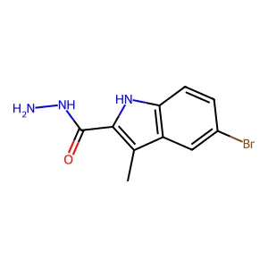 5-bromo-3-methyl-1H-indole-2-carbohydrazide structure