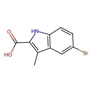 5-bromo-3-methyl-1H-indole-2-carboxylic Acid structure