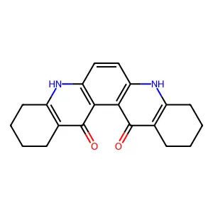 1,2,3,4,5,8,9,10,11,12-Decahydroquinolino[3,2-a]acridine-13,14-dione structure
