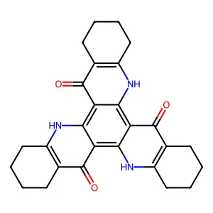 1,3,4,5,7,9,10,11,13,15,16,17-Dodecahydrodibenzo[b,j]quinolino[2,3-f][1,7]phenanthroline-6,12,18(2H,8H,14H)-trione structure