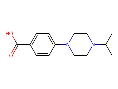 4-(4-Isopropylpiperazin-1-yl)benzoic acid structure