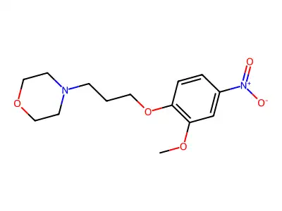 4-[3-(2-Methoxy-4-nitrophenoxy)propyl]morpholine structure