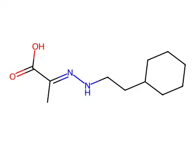2-(2-环己基乙基亚肼基)丙酸 structure