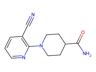 1-(3-Cyanopyridin-2-yl)piperidine-4-carboxamide structure