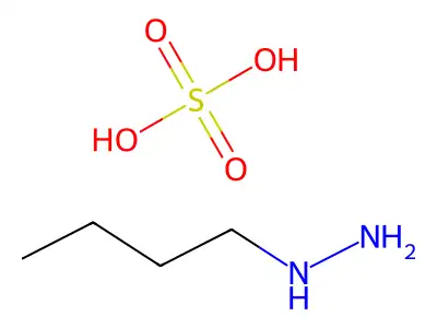 Hydrazine, butyl-, sulfate structure