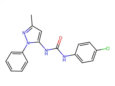 1-(4-Chlorophenyl)-3-(5-methyl-2-phenylpyrazol-3-yl)urea structure
