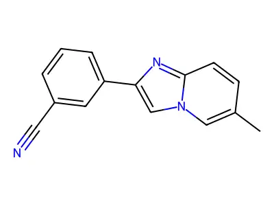 3-(6-Methylimidazo[1,2-a]pyridin-2-yl)benzonitrile structure
