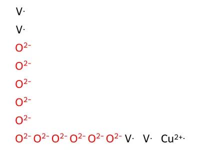 Copper tetravanadate structure