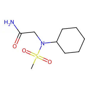 2-[Cyclohexyl(methylsulfonyl)amino]acetamide structure