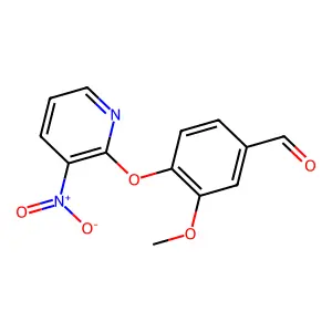 3-Methoxy-4-[(3-nitropyridin-2-yl)oxy]benzaldehyde structure
