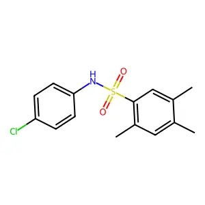 (4-Chlorophenyl)[(2,4,5-trimethylphenyl)sulfonyl]amine structure