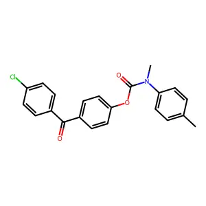 4-(4-Chlorobenzoyl)phenyl methyl(4-methylphenyl)carbamate structure