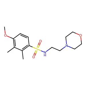 4-Methoxy-2,3-dimethyl-N-(2-morpholin-4-yl-ethyl)-benzenesulfonamide structure
