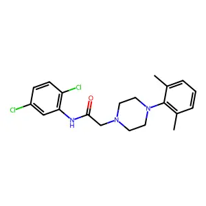 N-(2,5-dichlorophenyl)-2-[4-(2,6-dimethylphenyl)piperazin-1-yl]acetamide structure