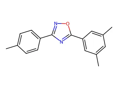 5-(3,5-Dimethylphenyl)-3-(4-methylphenyl)-1,2,4-oxadiazole structure