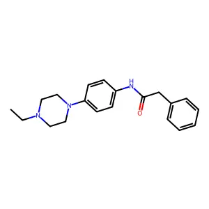 N-[4-(4-ethylpiperazin-1-yl)phenyl]-2-phenylacetamide structure