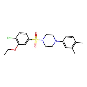 1-(4-Chloro-3-ethoxybenzenesulfonyl)-4-(3,4-dimethylphenyl)piperazine structure