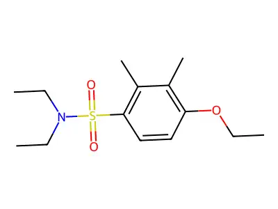 4-ethoxy-N,N-diethyl-2,3-dimethylbenzenesulfonamide structure
