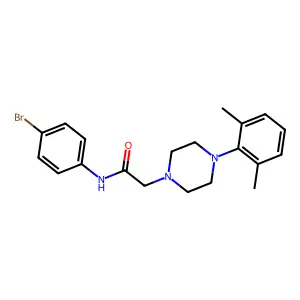 N-(4-bromophenyl)-2-[4-(2,6-dimethylphenyl)piperazin-1-yl]acetamide structure