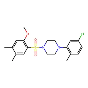 1-(5-Chloro-2-methylphenyl)-4-(2-methoxy-4,5-dimethylbenzenesulfonyl)piperazine structure