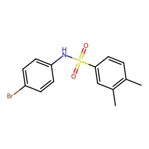 N-(4-bromophenyl)-3,4-dimethylbenzenesulfonamide structure