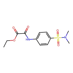 Ethyl {4-[(dimethylamino)sulfonyl]anilino}(oxo)acetate structure