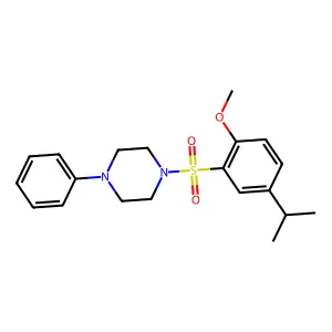 1-[(5-Isopropyl-2-methoxyphenyl)sulfonyl]-4-phenylpiperazine structure