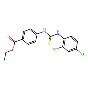 Ethyl 4-{[(2,4-dichlorophenyl)carbamothioyl]amino}benzoate structure