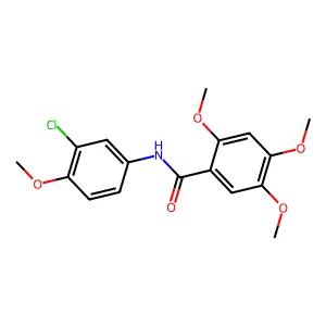 N-(3-chloro-4-methoxyphenyl)-2,4,5-trimethoxybenzamide structure