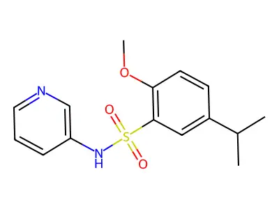 5-Isopropyl-2-methoxy-N-pyridin-3-yl-benzenesulfonamide structure