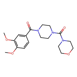 (3,4-Dimethoxyphenyl)[4-(morpholin-4-ylcarbonyl)piperazin-1-yl]methanone structure