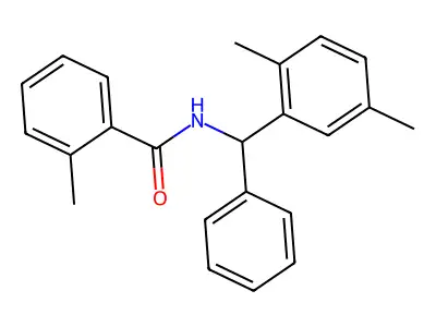 N-[(2,5-dimethylphenyl)-phenylmethyl]-2-methylbenzamide structure