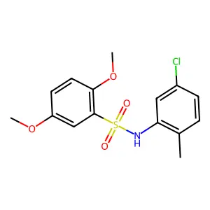 N-(5-chloro-2-methylphenyl)-2,5-dimethoxybenzenesulfonamide structure