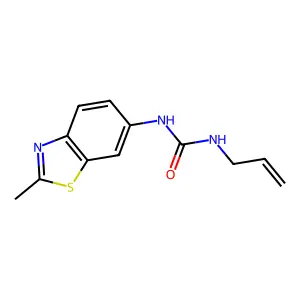 N-allyl-N'-(2-methyl-1,3-benzothiazol-6-yl)urea structure