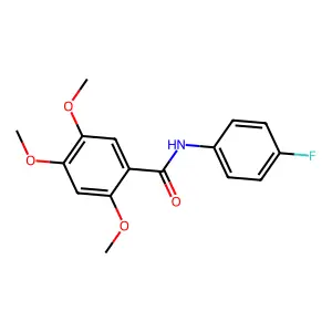 N-(4-氟苯基)-2,4,5-三甲氧基苯甲酰胺 structure