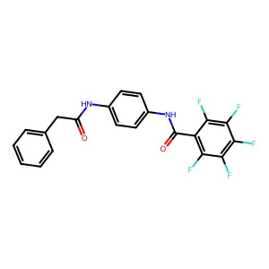 2,3,4,5,6-pentafluoro-N-{4-[(phenylacetyl)amino]phenyl}benzamide structure
