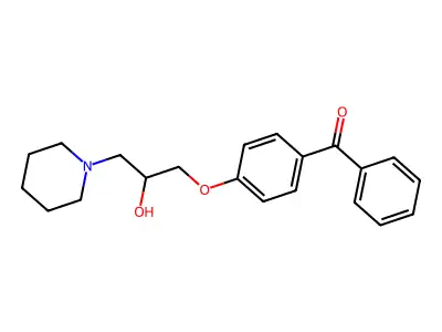 1-(4-Benzoylphenoxy)-3-(piperidin-1-yl)propan-2-ol structure